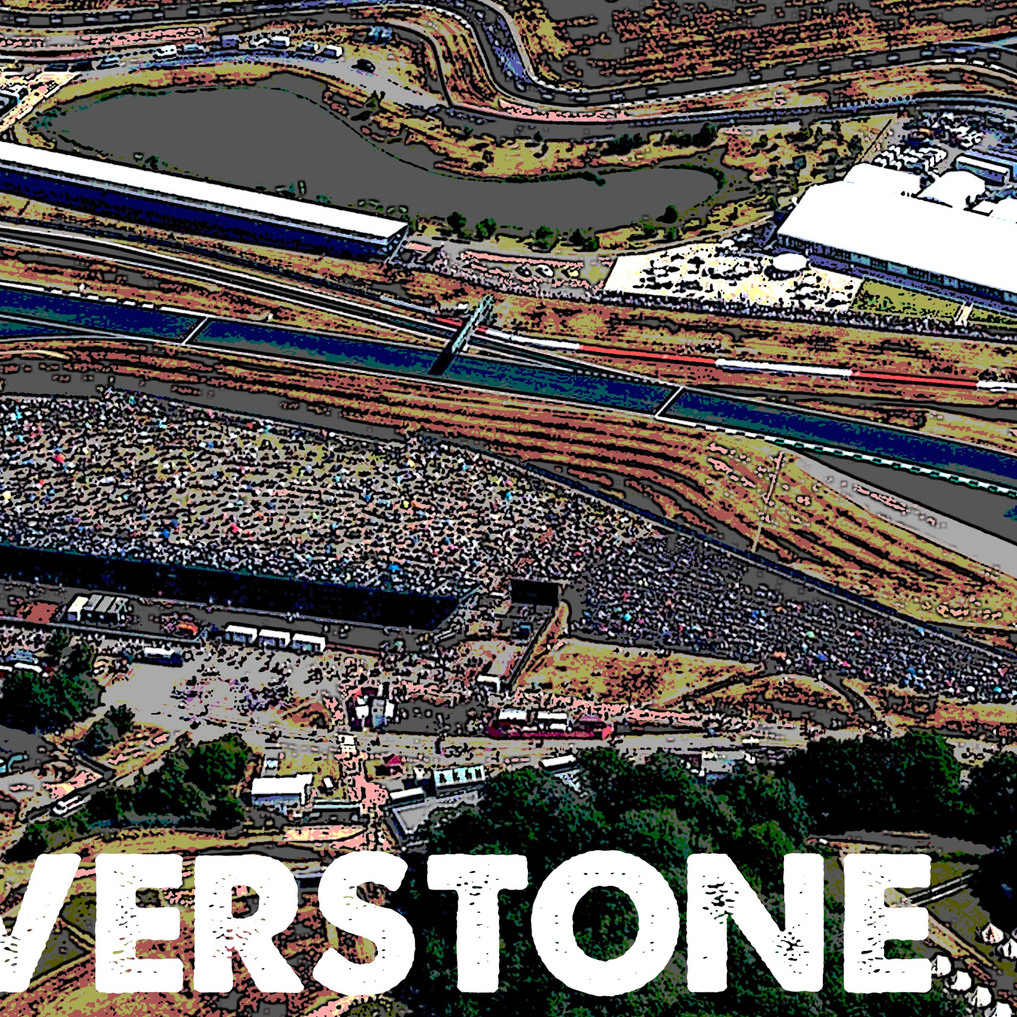 Silverstone Race Track Circuit Motorsports Wall Print