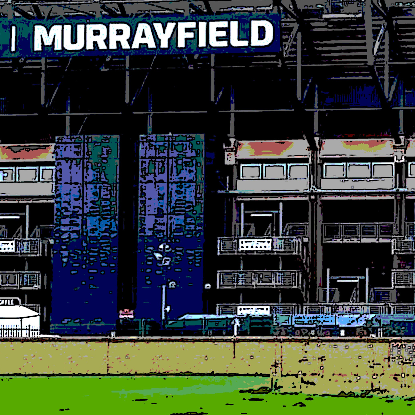 Murrayfield Stadium Rugby Wall Print