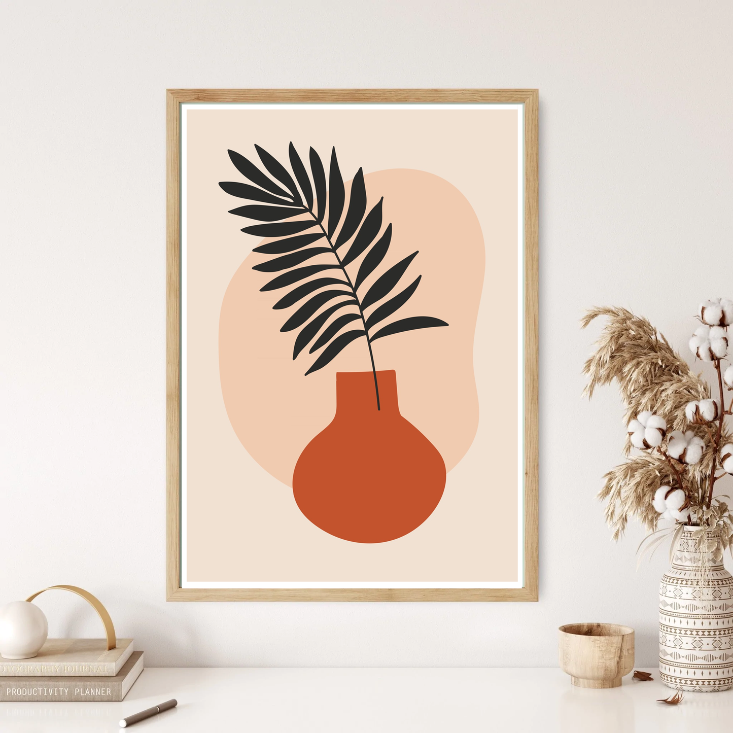 Boho Vase Wall Print