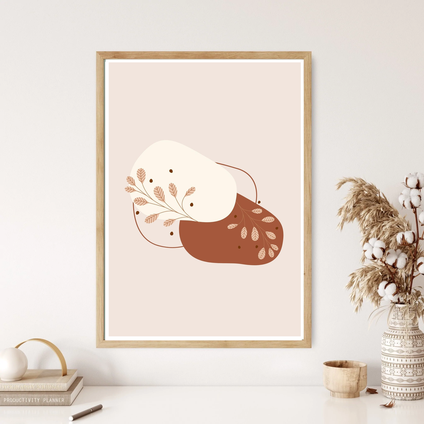 Pebbles Boho Wall Print