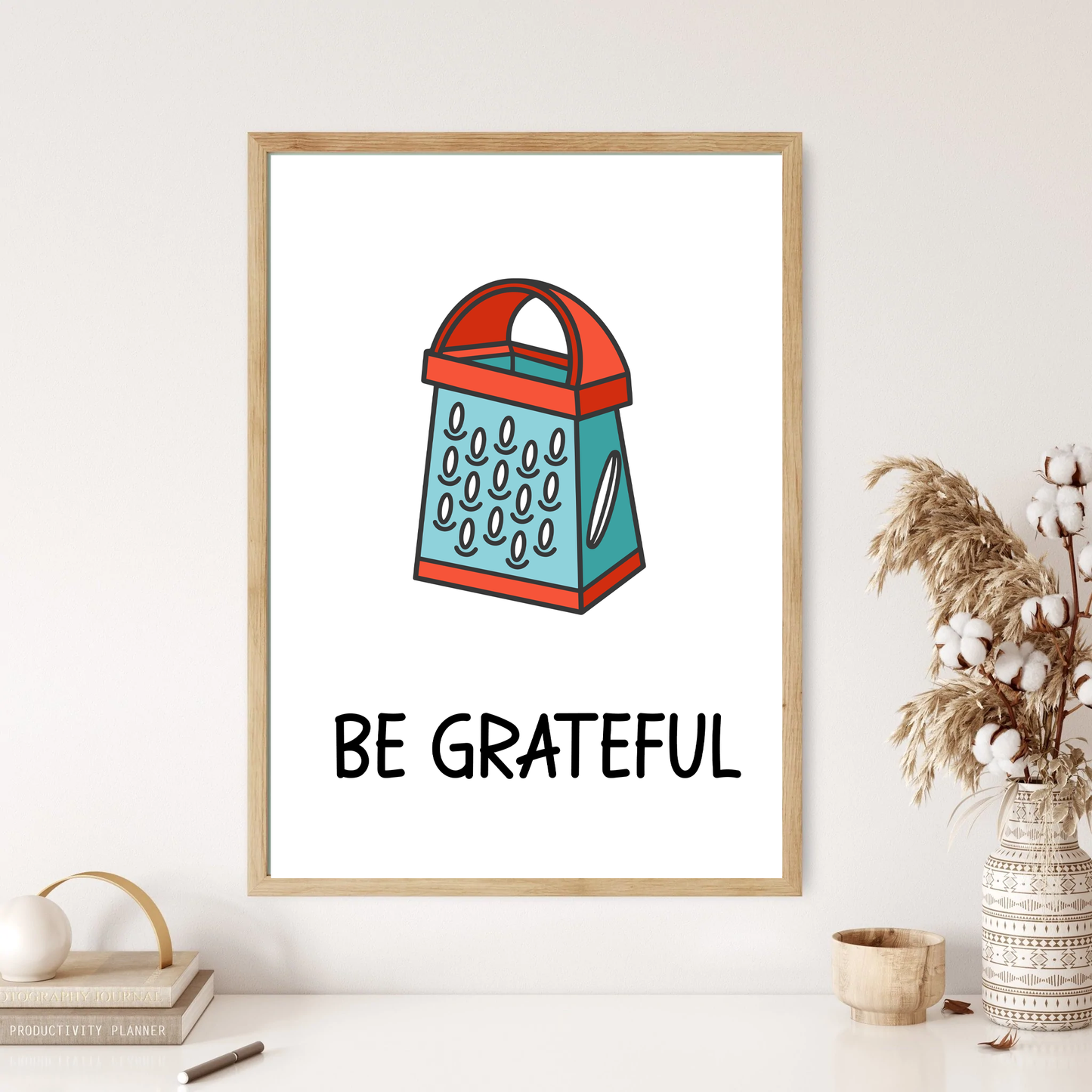 Be Grateful Kitchen Wall Print