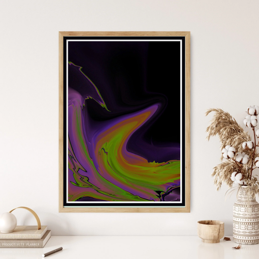 Moonlight Wave Wall Print